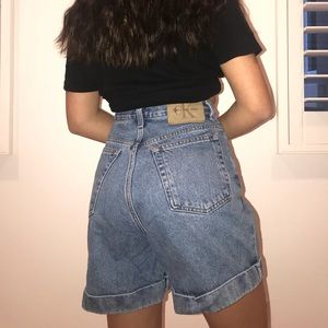 vintage calvin klein denim shorts